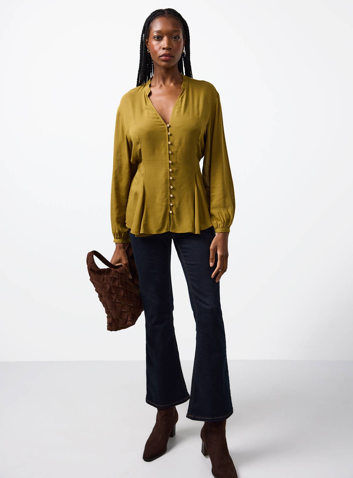 Light Green Tie Waist Blouse 14 - Image 2